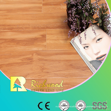 Piso laminado Groove resistente al agua comercial 12.3mm